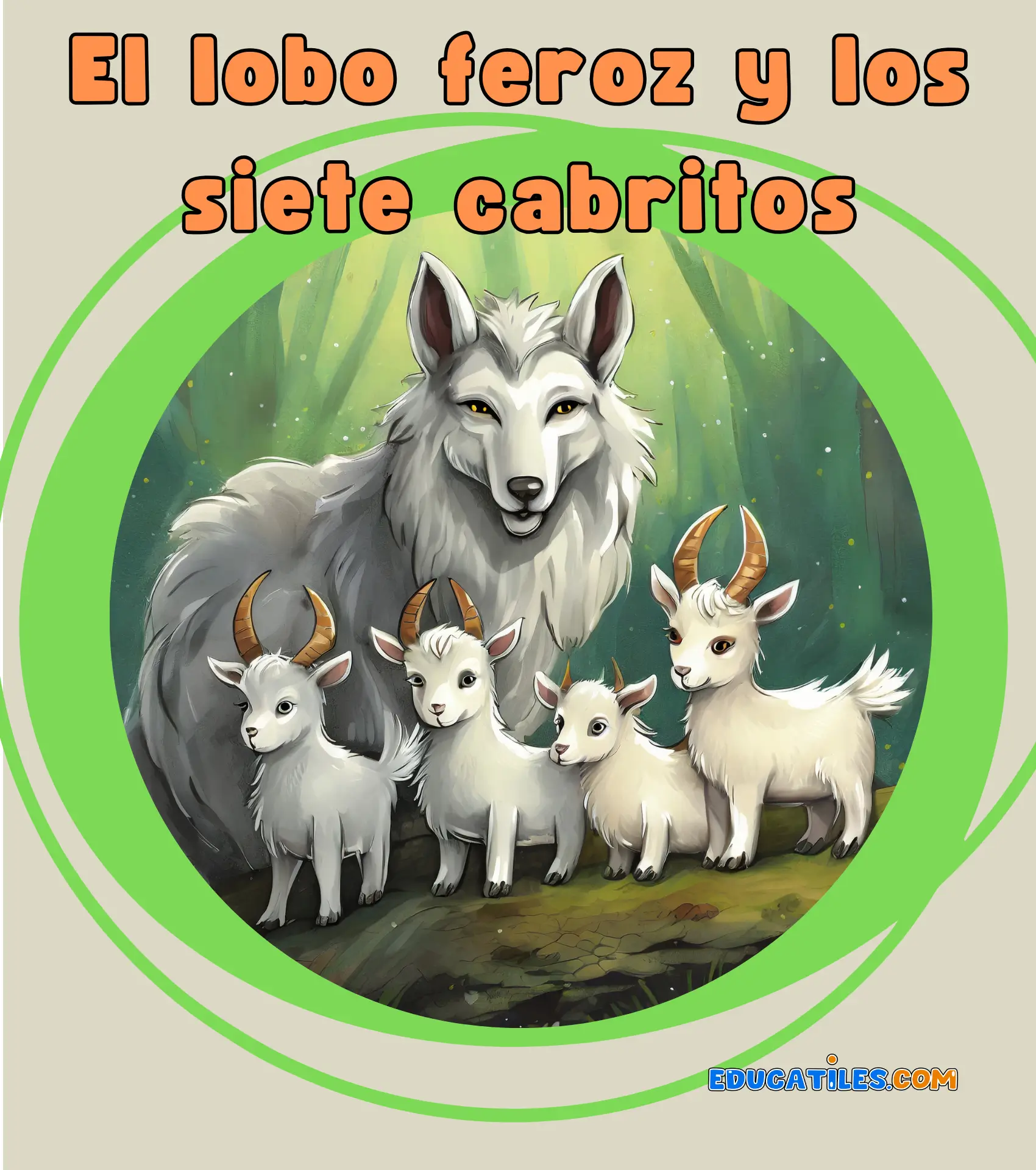 El lobo y los siete cabritos Cuentos cortos para dormir niños