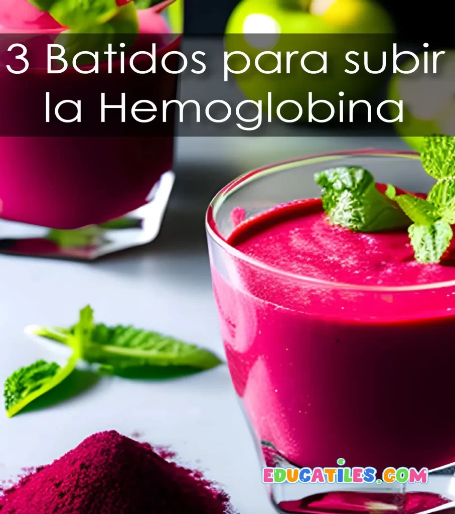 Batidos para subir la hemoglobina