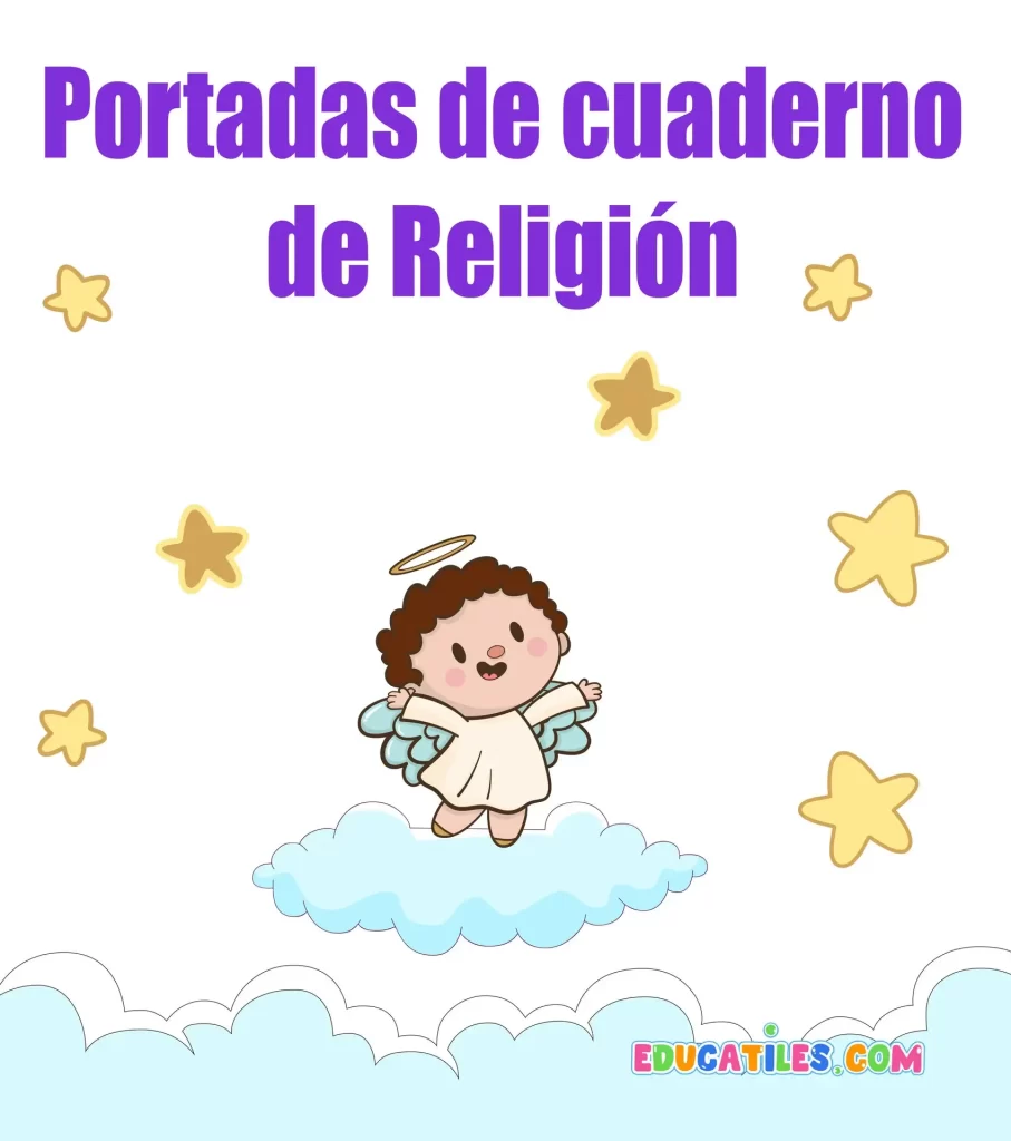 portada de cuaderno de religión