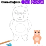 Como dibujar un oso kawaii