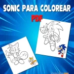 sonic para colorear pdf
