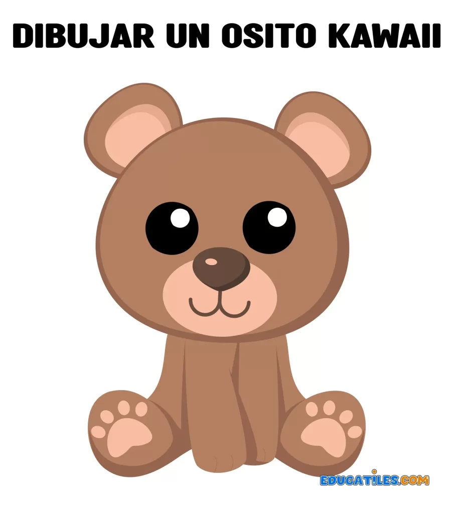 dibujar osito kawaii