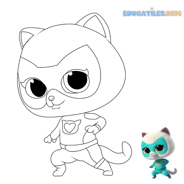 superkitties coloring pages