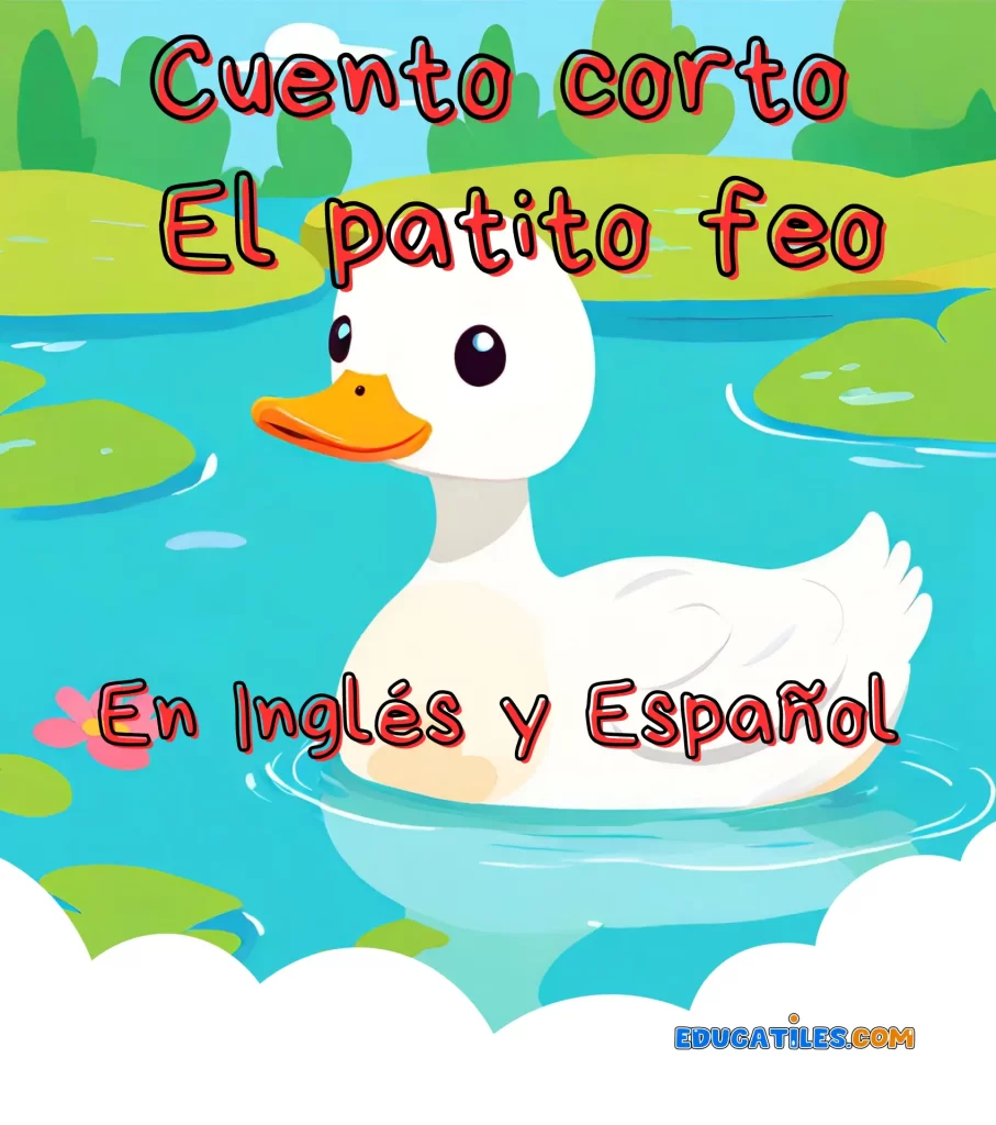 Cuento corto El patito feo en Inglés y Español