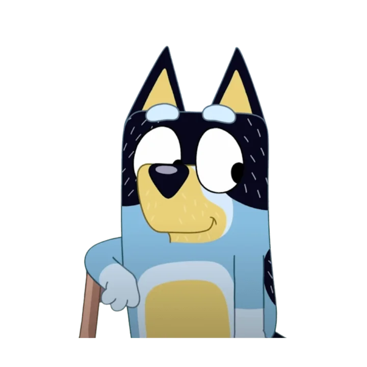 Papá de Bluey y bingo