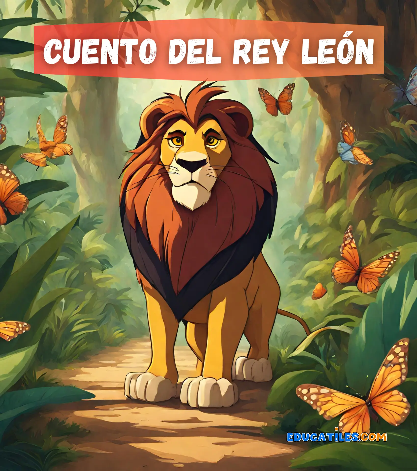 Cuento del Rey León - Cuentos en español, Materiales educativos, Historias  cortas para niños y Orientación familiar