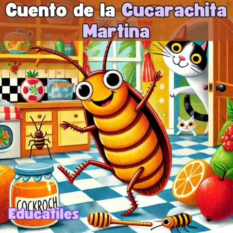 Cuentos-infantiles-La-Cucarachita-Martina-historias-cortas-con-audio