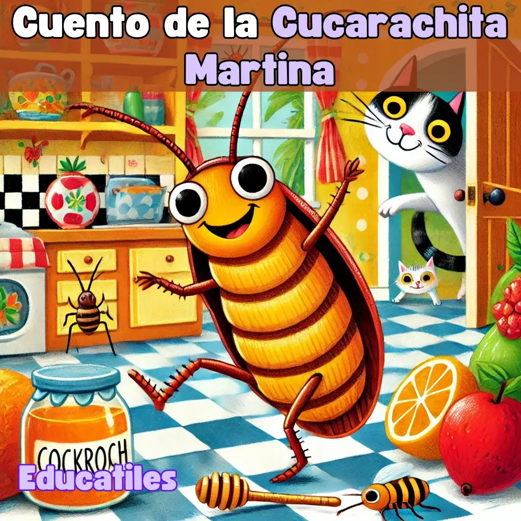 Cuentos-infantiles-La-Cucarachita-Martina-historias-cortas-con-audio