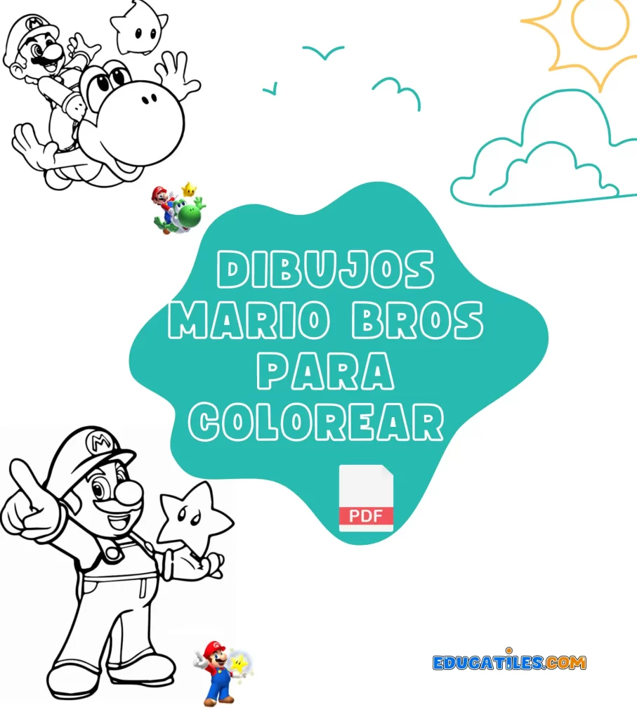 Dibujos para colorear de Mario Bros