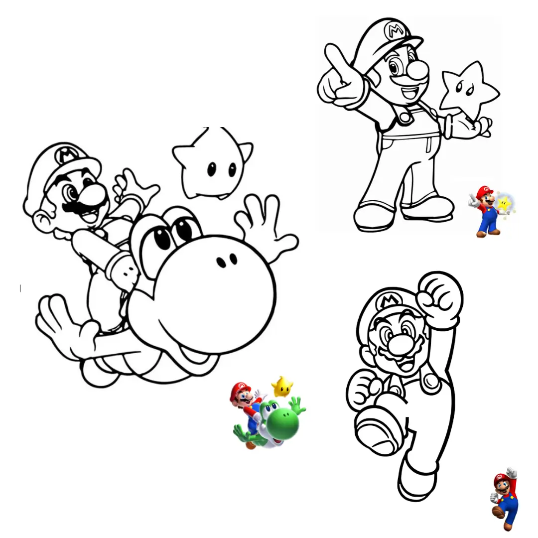 Mario bros dibujos para imprimir