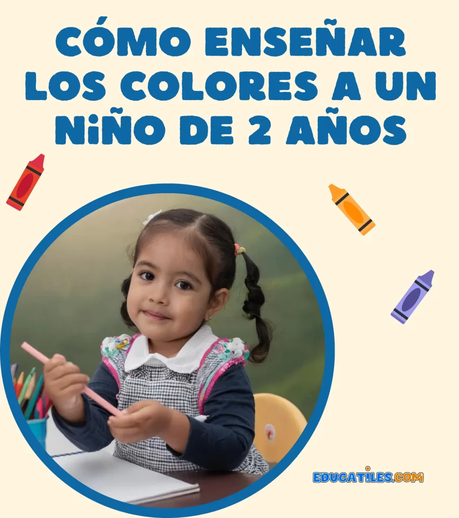 Cómo enseñar los colores a un niño de 2 años