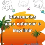 Dinosaurios para colorear e imprimir