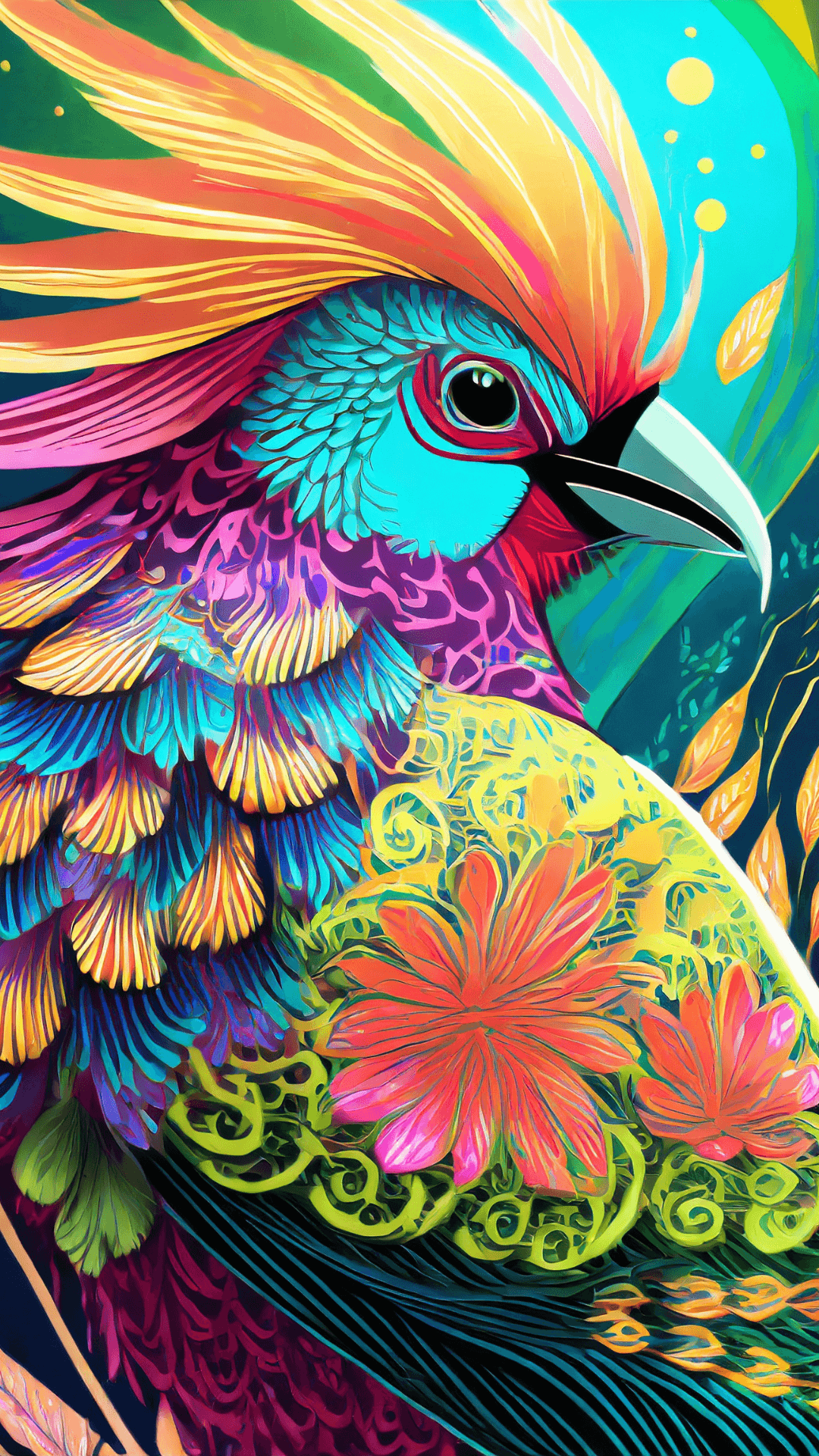 fondos de aves coloridas