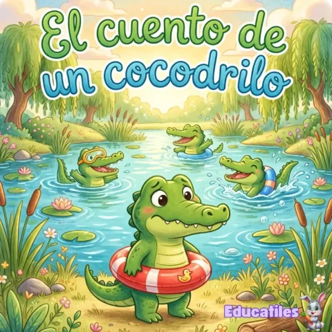 cuento corto el cocodrilo que no le gusta el agua​