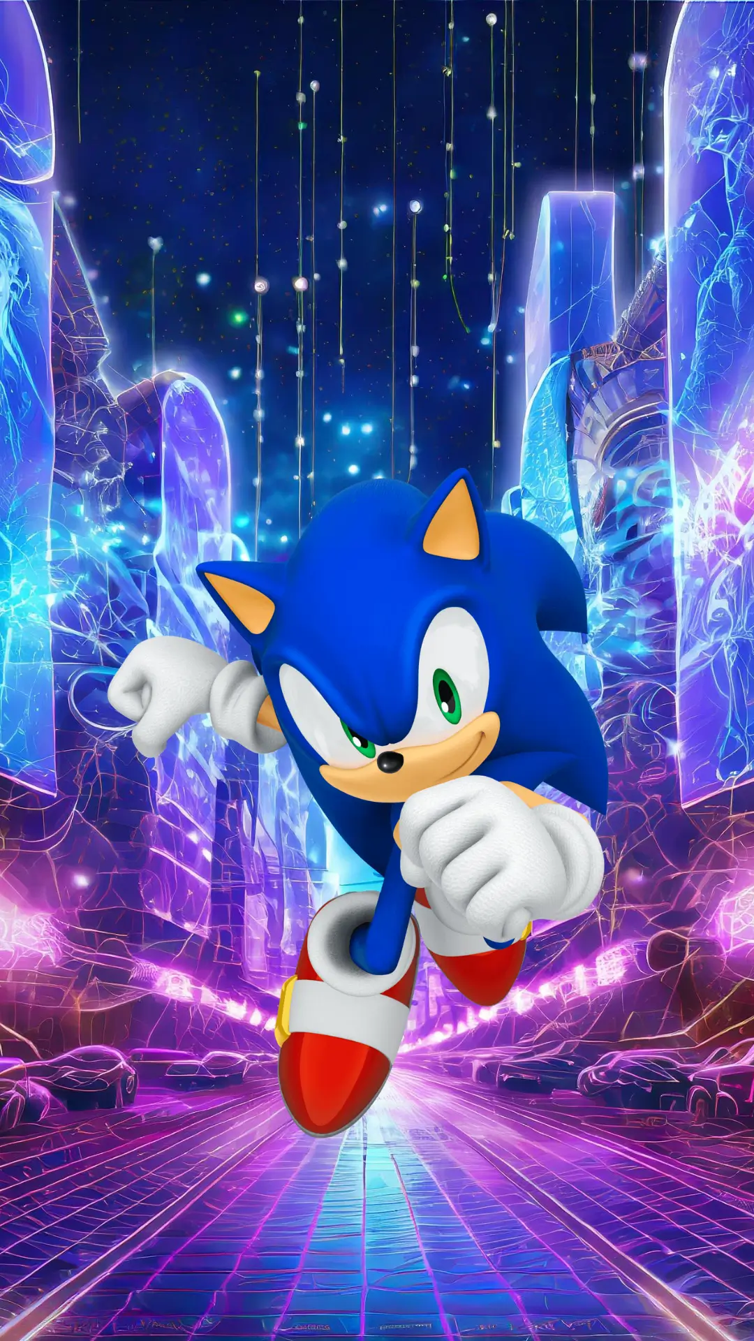 Fondo 4k sonic en movimiento