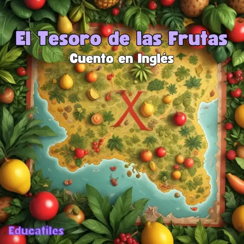 Cuentos-para-dormir-El-Tesoro-de-las-Frutas-historias-cortas-en-inglés para-niños