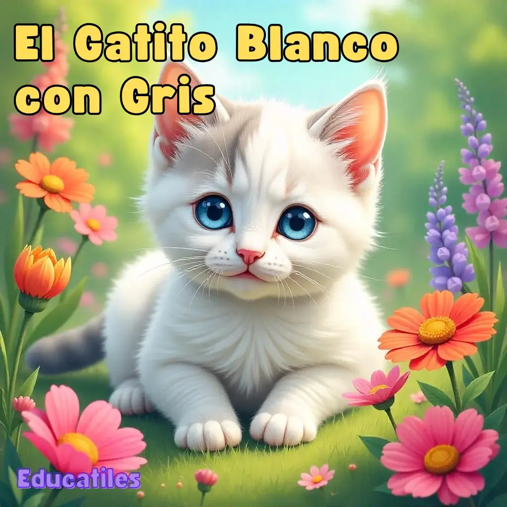 Cuentos-para-dormir-con-audio-El-Gatito-Blanco-con-Gris