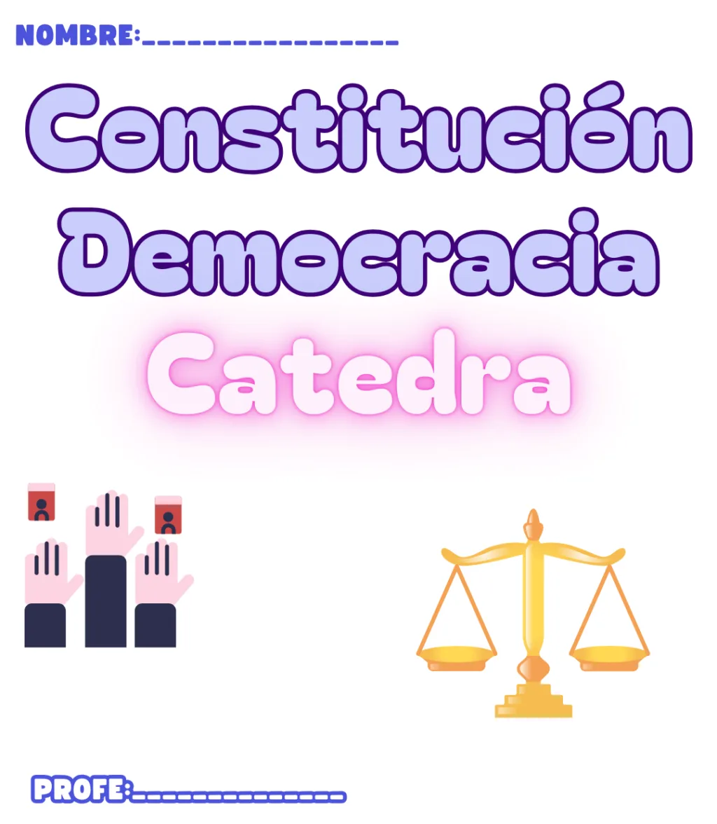 Portada de constitución y democracia