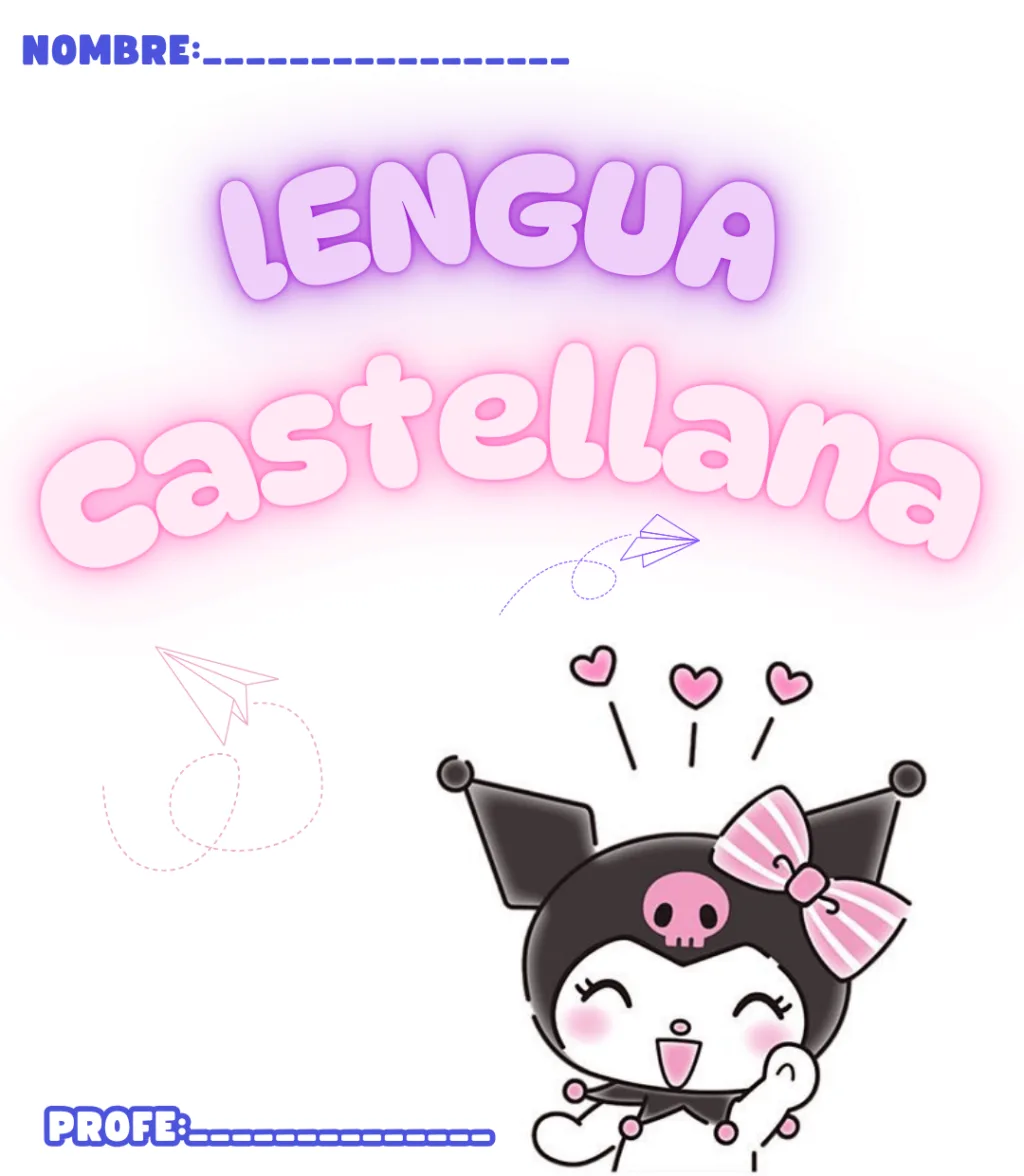 Portada de lengua castellana kuromi