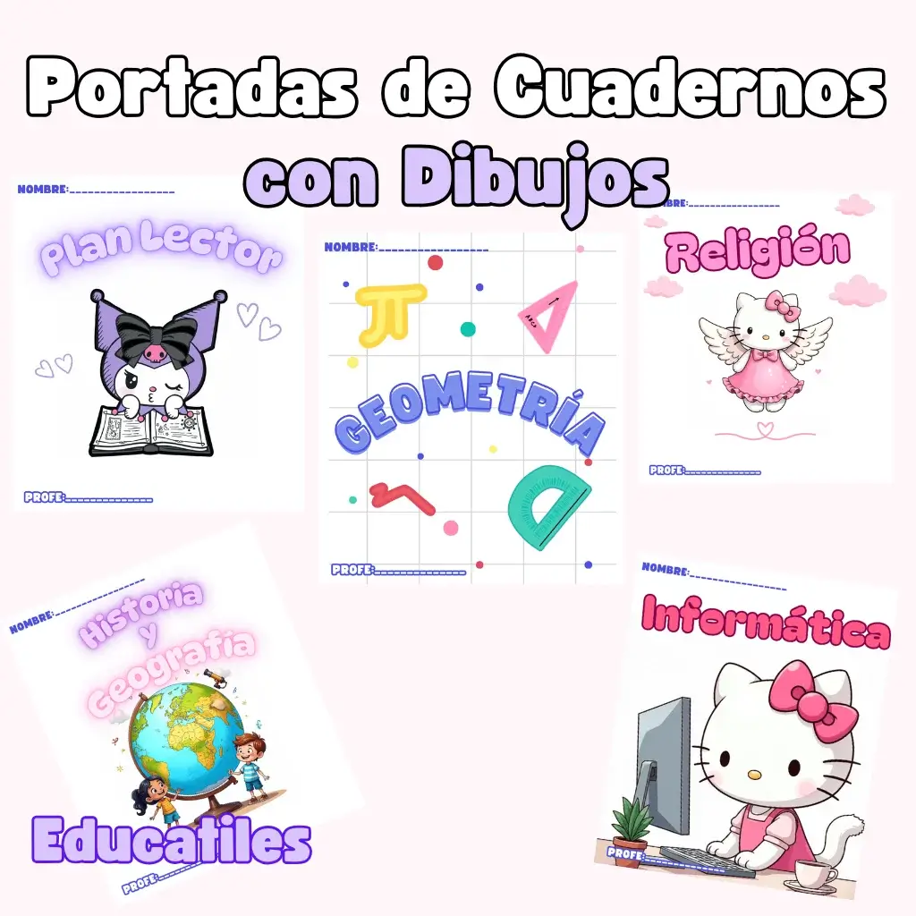 Portadas de Cuadernos con Dibujos