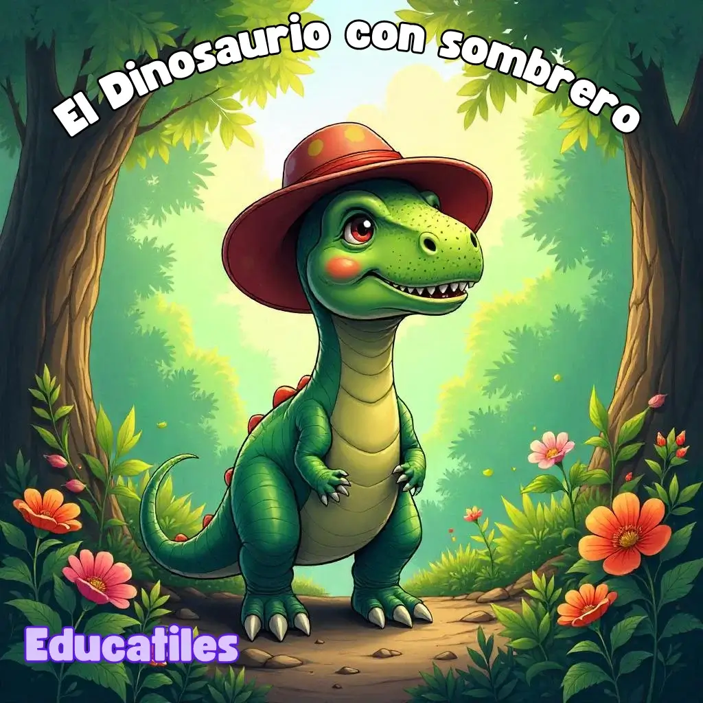 cuentos-inventados-El-Dinosaurio-con-sombrero