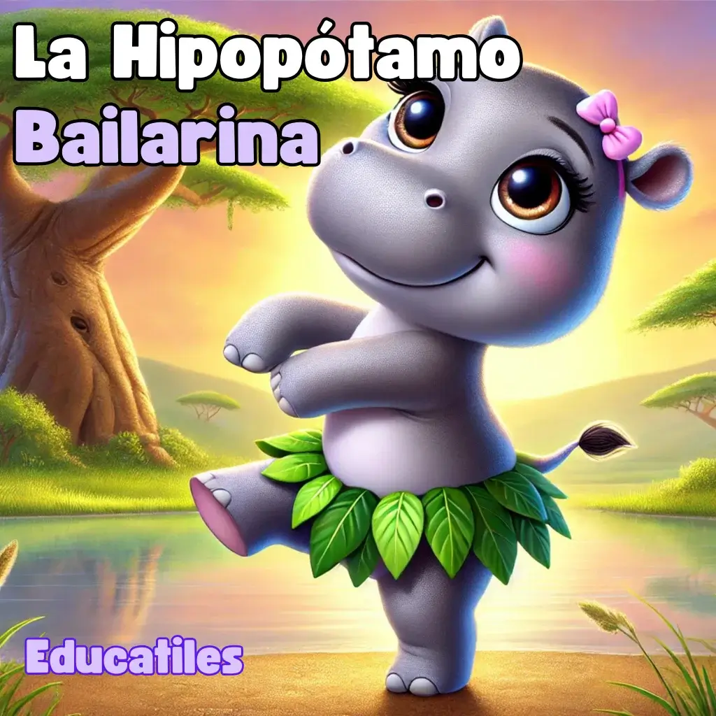 Audio-Cuento-La-Hipopotamo-Bailarina-historia-corta-para-niños